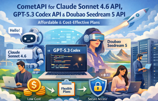 Why Choose CometAPI for Claude Sonnet 4.6 API, GPT-5.3 Codex API & Doubao Seedream 5 API? Affordable & Cost-Effective Plans