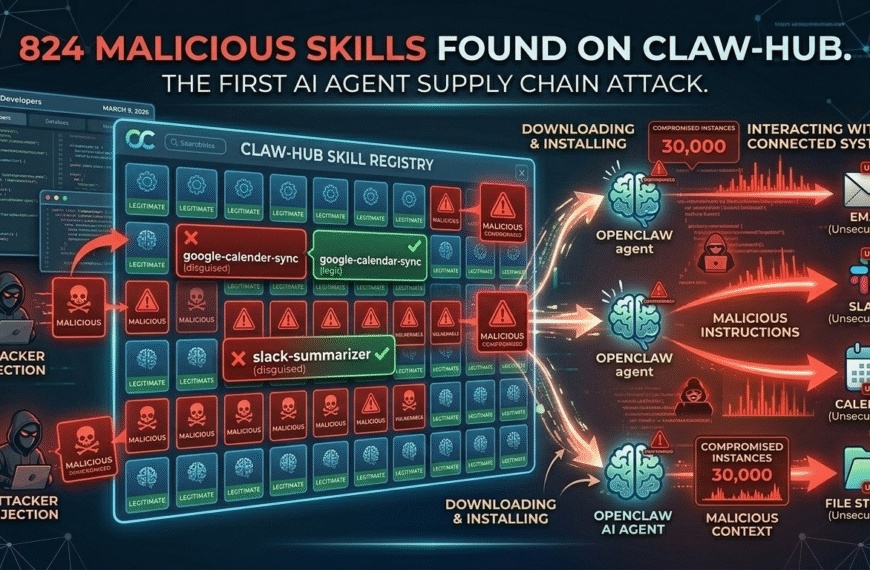 824 Malicious Skills Found on ClawHub: What the ClawHavoc Campaign Teaches Us About AI Agent Supply Chains