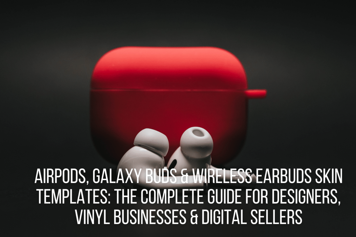 AirPods, Galaxy Buds & Wireless Earbuds Skin Templates: The Complete Guide for Designers, Vinyl Businesses & Digital Sellers