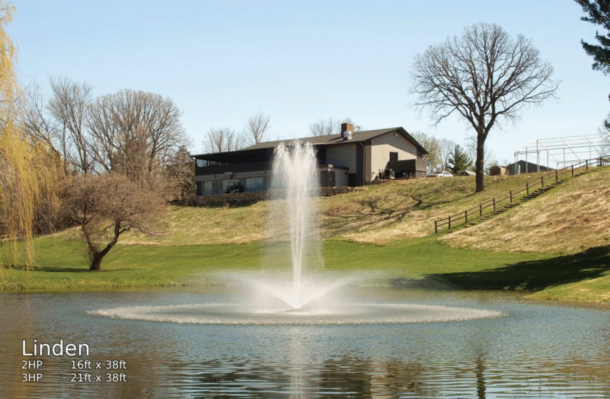 Anchoring Large Pond Fountains When Water Levels Rise and Fall