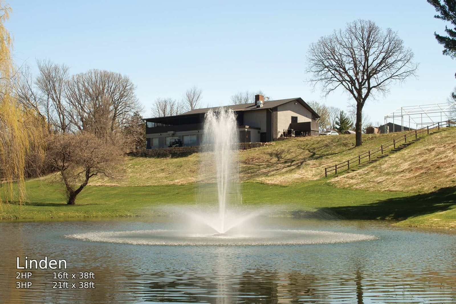 Anchoring Large Pond Fountains When Water Levels Rise and Fall